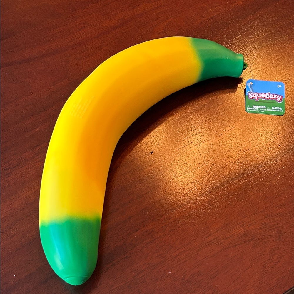 Target Viral! Squeezy Banana Squishy Toy - Yellow & Green